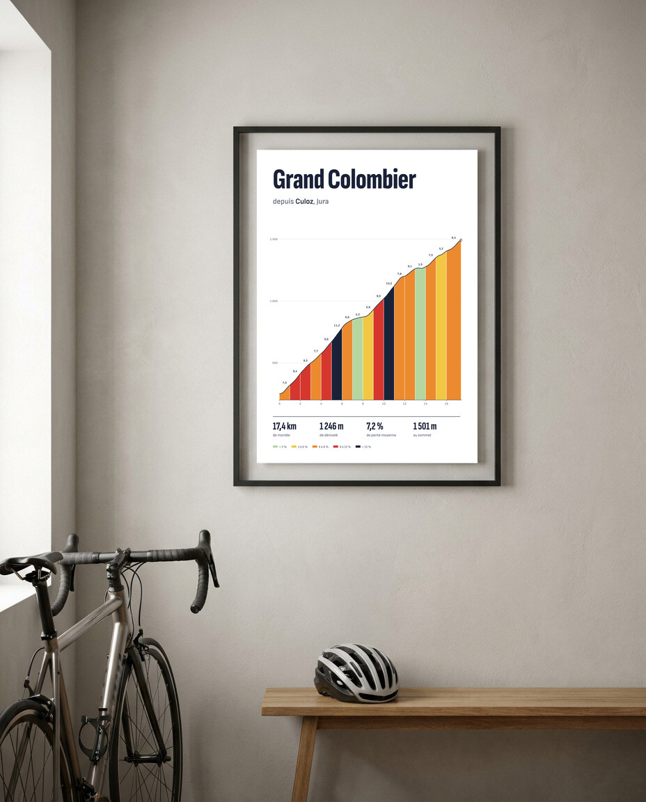 Affiche Grand Colombier depuis Culoz encadrée dans une entrée